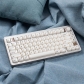 Semitransparent MAC Style 104+34 Keycaps Set ABS Doubleshot Translucent MOA Profile for Gaming Keyboard
